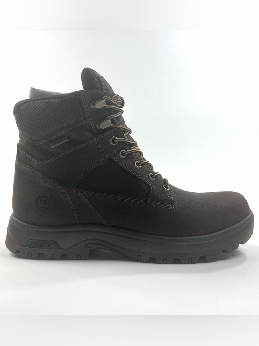 Dunham 8000 Works 6 Inch Brown Mens Waterproof Work Ankle Boots Plain Toe 101